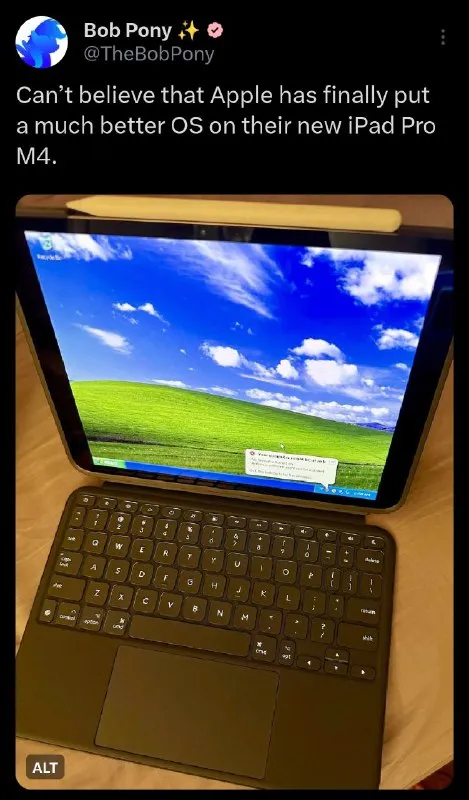 iPad Pro Running Windows XP