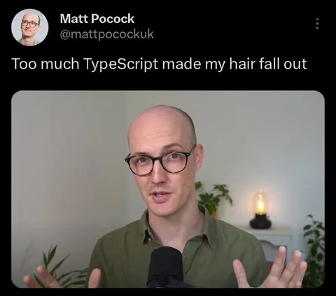 Too Much TypeScript Hair Loss