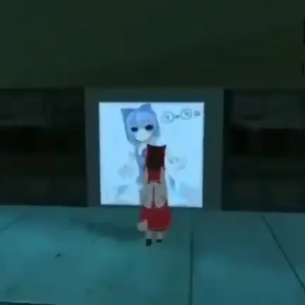 Anime Girl Tags a Billboard and Escapes
