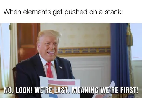 When Elements Get Pushed on a Stack