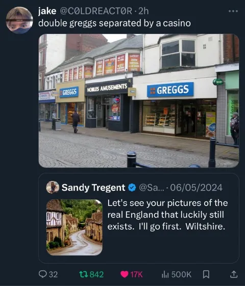 Double Greggs Separated by a Casino