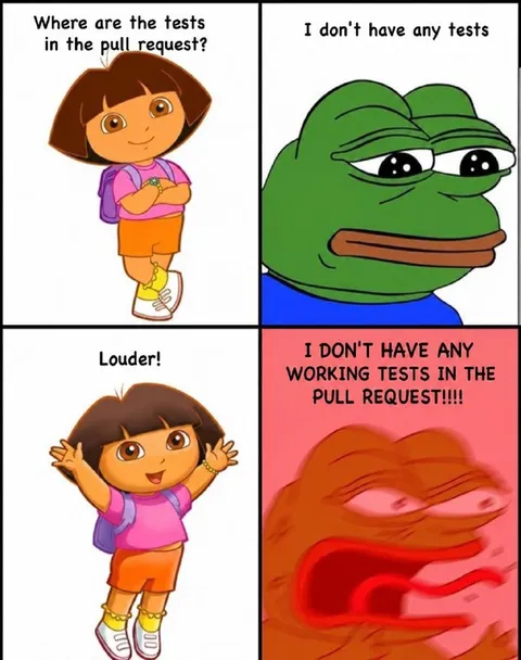 No Working Tests in Pull Request