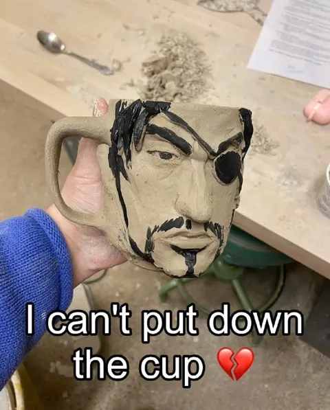 Can't Put Down the Cup