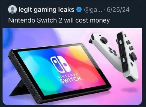Nintendo Switch 2 Costs Money