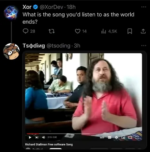 Richard Stallman Free Software Song