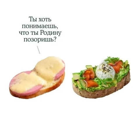 Ты Родину позоришь бутербродом