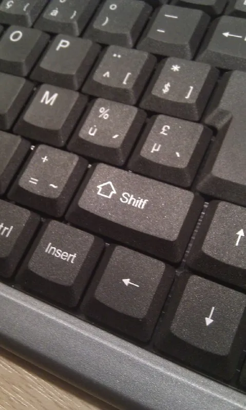 Confusing Shift Key
