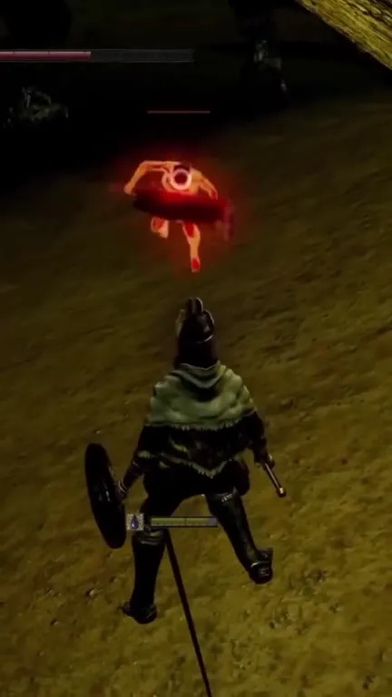 Рыцарь взрывает врага в Dark Souls