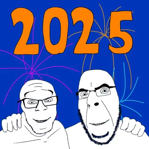 Два мужика встречают 2025