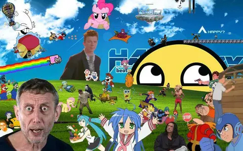 Chaotic Internet Meme Collage