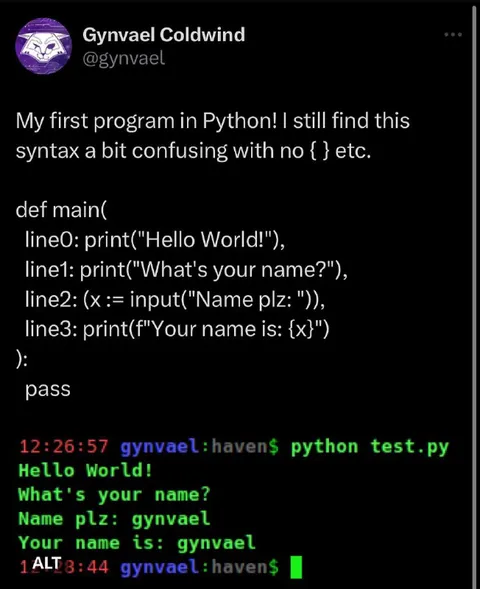 Python Syntax Looks Like a Function
