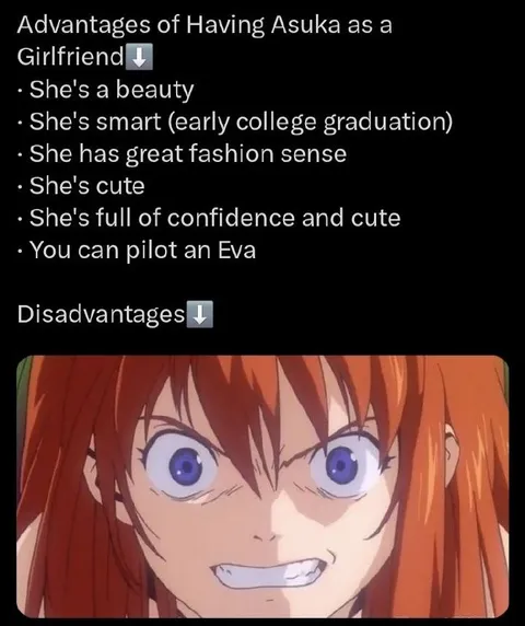 Advantages of Having Asuka as a Girlfriend