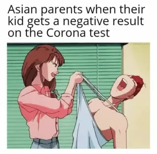 Asian Parents Negative Corona Test