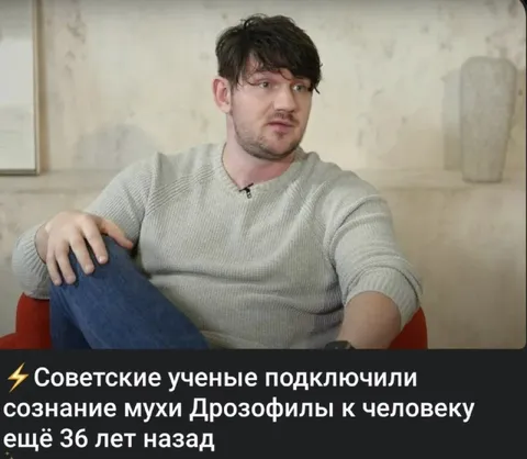 Советские ученые подключили муху к человеку