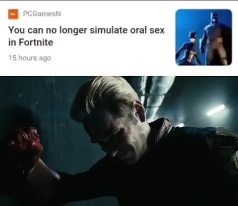 Homelander loses oral sex in Fortnite