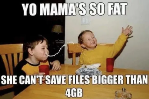 Yo Mama's 4GB Limit