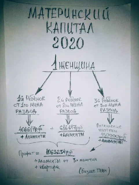 Бизнес-план материнского капитала