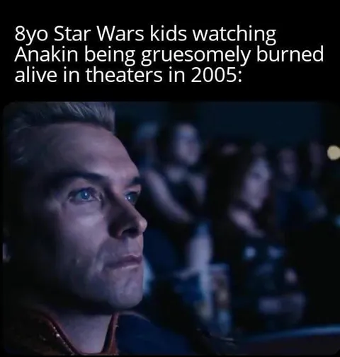Star Wars Kids Watching Anakin Burn