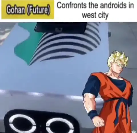 Gohan confronts delivery androids