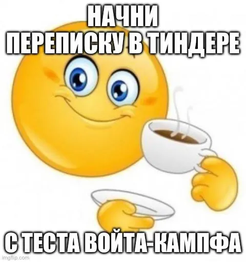 Переписка в Тиндере с теста Войта-Кампфа
