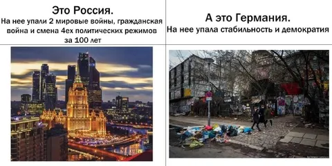 Россия и Германия: контраст истории