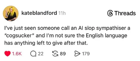 AI Slop Sympathiser Cogsucker