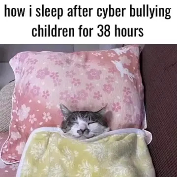 Sleeping After Cyberbullying Children
