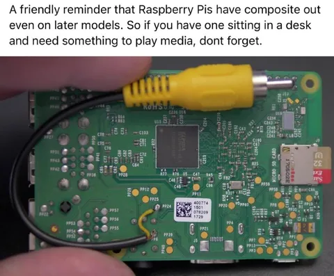 Raspberry Pi Composite Output Reminder