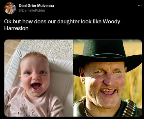 Baby Looks Like Woody Harrelson