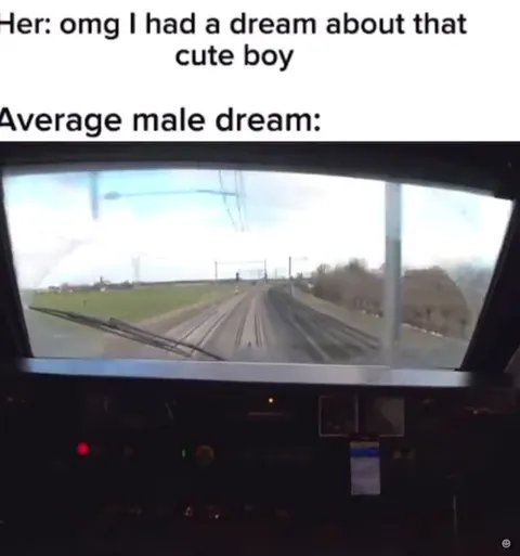 Average Male Dream Train Ride