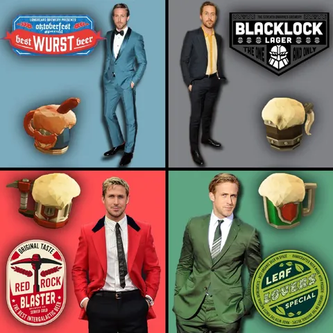 Ryan Gosling Beer Multiverse