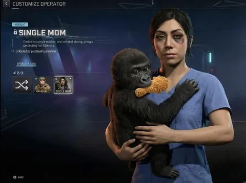 Single Mom Operator Holds Gorilla