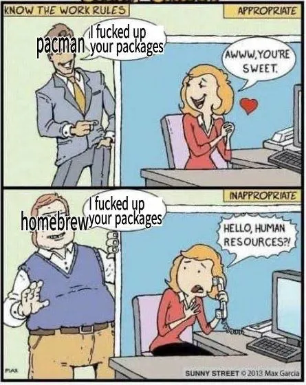Pacman Fucked Up Your Packages