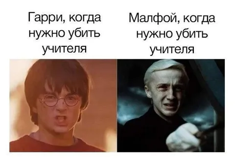 Гарри и Малфой убивают учителя