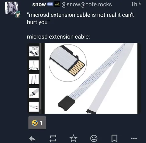 microSD Extension Cable Horror
