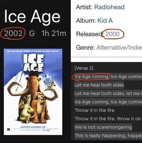 Ice Age Radiohead Release Date Mix-Up