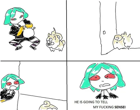 He Is Going to Tell My Sensei