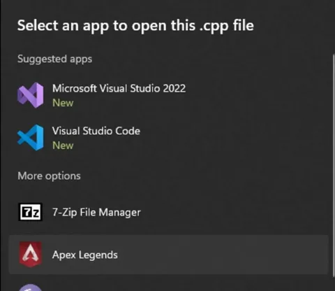 Apex Legends Opens a CPP File