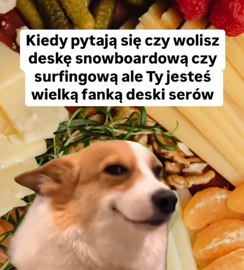 Wielka fanka deski serów