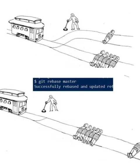 Git Rebase Trolley Problem