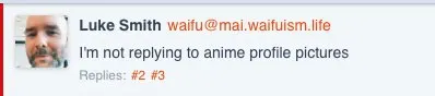 Not Replying to Anime Profiles