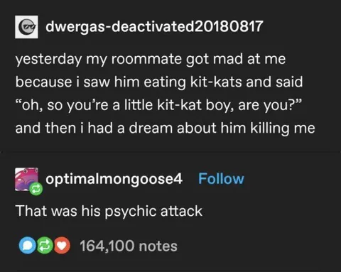 Kit-Kat Boy Psychic Attack
