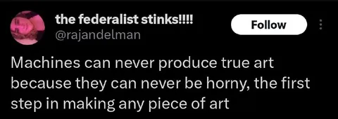 Machines Can Never Make True Art