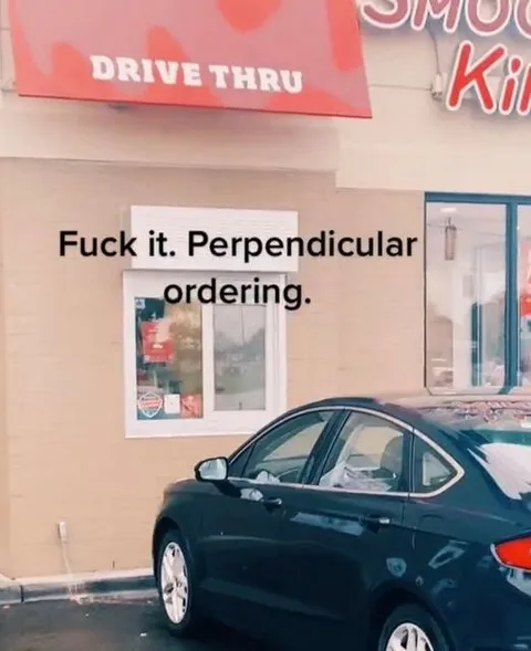 Perpendicular Drive-Thru Ordering