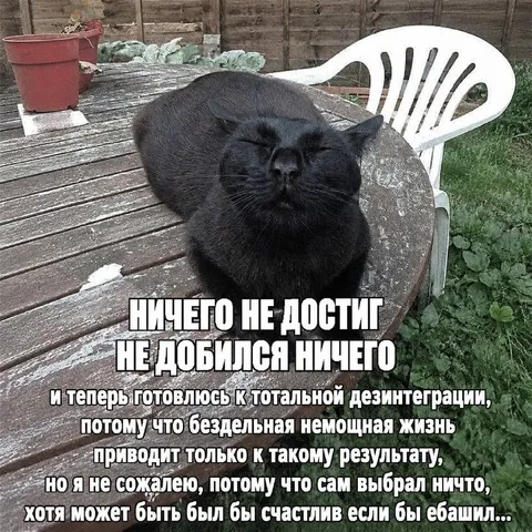 Ничего не достиг и не добился