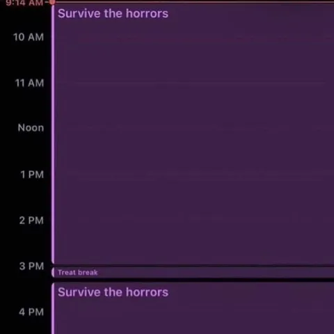 Survive the Horrors Schedule