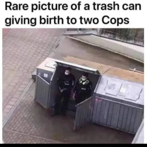 Trash Can Gives Birth to Cops