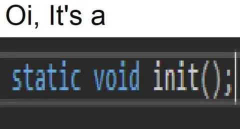 Static Void Initialization
