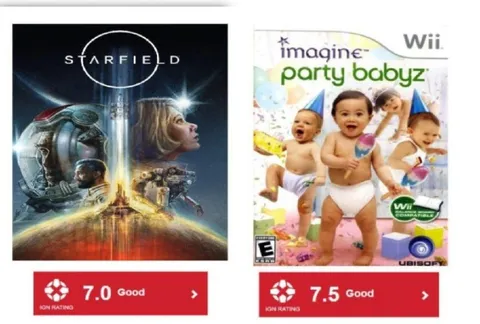 Starfield vs Party Babyz Ratings