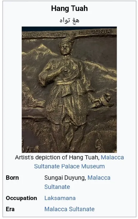 Hang Tuah Historical Relief Meme